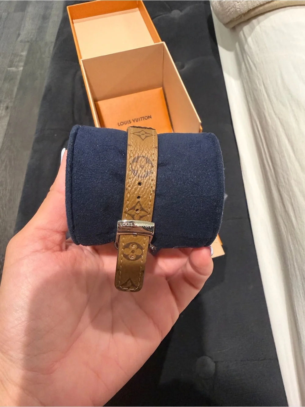 Louis Vuitton Tambour Monogram quartz watch